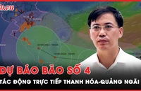 Áp thấp nhiệt đới có thể thành bão số 4, tác động trực tiếp Thanh Hóa-Quảng Ngãi