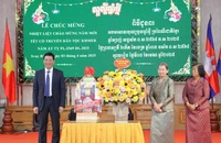 Lãnh đạo tỉnh Tây Ninh, Long An chúc Tết cổ truyền tại Campuchia