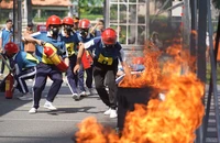 Sôi nổi Hội thi nghiệp vụ của "Tổ liên gia an toàn phòng cháy, chữa cháy"