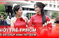 Giới trẻ TP.HCM đổ xô đi chụp hình Tết sớm