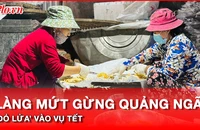 Video: Làng nghề mứt gừng nức tiếng Quảng Ngãi đỏ lửa vào vụ tết