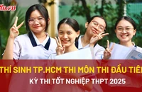 Video: Thí sinh TP.HCM bước vào môn thi văn kỳ thi tốt nghiệp THPT 2025
