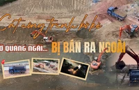 TRAILER ĐIỀU TRA: Cát công trình bờ kè ở Quảng Ngãi... bị bán ra ngoài