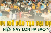 Infographic: Quy mô đào tạo đại học trên cả nước hiện nay lớn ra sao?