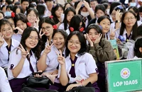 Học sinh, sinh viên là đối tượng tham gia BHYT bắt buộc. Ảnh: HOÀNG GIANG