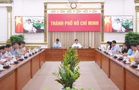 Hội nghị sơ kết công tác Tư pháp 6 tháng đầu năm và triển khai công tác 6 tháng cuối năm tại điểm cầu TP.HCM. Ảnh: VĂN THUẬN