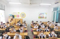 Học sinh trường Tiểu học Lê Văn Thọ, quận Gò Vấp trong 1 tiết học. Ảnh minh họa: NGUYỄN QUYÊN 