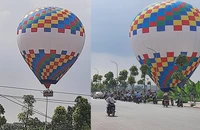 Thực hư tin đồn 9 người trên khinh khí cầu rơi xuống ruộng lúa ở Hà Nội