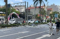 Nổ lớn tại quán ăn sắp khai trương ở Vĩnh Phúc, 7 người bị thương