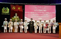Công an Lai Châu công bố quyết định về công tác tổ chức, cán bộ