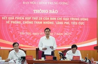 Đưa 6 vụ án, vụ việc mới vào diện Ban Chỉ đạo Trung ương theo dõi