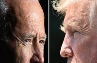Tổng thống Joe Biden (trái) và cựu Tổng thống Donald Trump (phải).