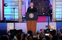Tổng thống Mỹ Joe Biden phát biểu ở Warsaw, Ba Lan, ngày 26-3.