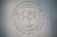 Logo Quỹ Tiền tệ Quốc tế IMF. 