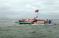 Tàu vận tải bị chìm được Bộ đội Biên phòng Hải Phòng cứu nạn thành công