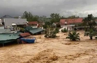 Nhiều nơi ở miền núi Quảng Ninh ngập lụt sau bão số 3