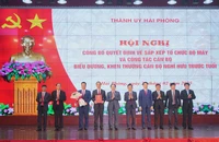 Hải Phòng công bố hàng loạt lãnh đạo sau sáp nhập, sắp xếp các sở, ban, ngành