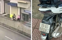 Chạy mô tô ngược chiều, tông vào CSGT để bỏ chạy