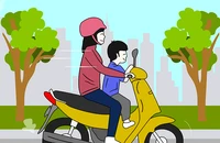 Bé gái 4 tuổi vỡ xương sọ do vặn tay ga xe máy 