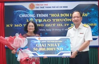 1 chủ nhà thuốc trúng 50 triệu đồng giải "Hóa đơn may mắn" của Cục Thuế TP.HCM