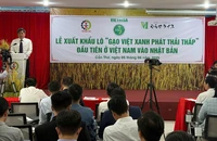 Xuất khẩu lô 'gạo Việt xanh phát thải thấp' đầu tiên sang Nhật Bản