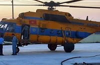 Trực thăng Mi-171 tìm 2 thuyền viên mất tích trên biển Bình Thuận