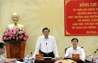 Trung ương làm việc với Bình Thuận về phòng chống tham nhũng, tiêu cực