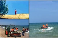 Phê ma túy, cầm hung khí bơi ra biển cố thủ 