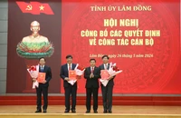 Lâm Đồng: Điều động, bổ nhiệm 10 cán bộ lãnh đạo