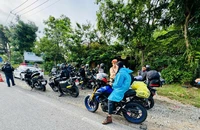 Trạm CSGT Hàm Tân kiểm tra đột xuất đoàn 40 xe mô tô phân khối lớn trên quốc lộ 1