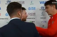 Messi cắt ngang buổi phỏng vấn vì HLV tuyển Croatia