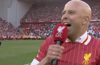 Thông điệp của Slot gửi đến Klopp sau chức vô địch của Liverpool: Na, na, na