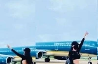Cấm bay 6 tháng cô gái nhún nhảy quay clip tại sân bay Phú Quốc