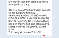 TP.HCM tiếp tục xuất hiện chiêu lừa đảo hướng đến phụ huynh