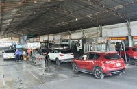 Tái diễn cảnh xếp hàng chờ kiểm định xe lúc nửa đêm tại TP.HCM