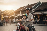 Hiểu đúng về quy định trẻ em ngồi phía trước xe máy