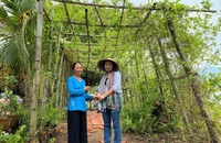 Đoàn múa trống Sa Dăm vui nhộn đón khách tham quang chùa Âng