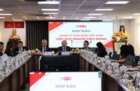 Ban lãnh đạo Acecook Việt Nam tại buổi công bố