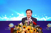 Phó thủ tướng Lê Minh Khái phát biểu tại diễn đàn kinh tế TP.HCM năm 2023