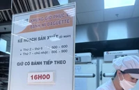Siêu thị thông báo giới hạn mỗi khách mua hai ổ bánh mì 