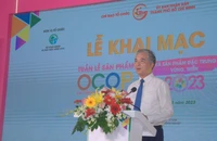 Ông Ngô Minh Châu, Phó Chủ tịch UBND TP.HCM phát biểu khai mạc.