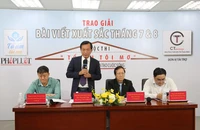 'Tổ ấm tôi mơ': Trao giải bài viết xuất sắc nhất tháng 7 và tháng 8