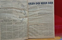 Triển lãm báo Quân đội Nhân dân xuất bản tại chiến trường Điện Biên Phủ 70 năm trước