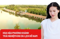 Video: Hoa hậu Phương Khánh trải nghiệm Khu du lịch sinh thái Hồ Nam, Bạc Liêu