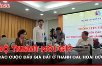 Sau kiểm tra đột xuất các cuộc đấu giá đất ở Thanh Oai, Hoài Đức, Bộ TN&MT nói gì?