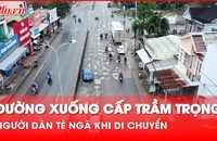 Video: Nhiều đoạn Quốc lộ 1 phía Nam tỉnh Quảng Nam ‘nát như tương’