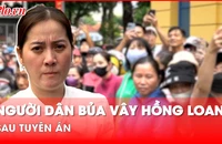 Video: Người dân vây quanh Hồng Loan sau khi tuyên án vụ tranh chấp di sản cố NSƯT Vũ Linh