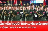 Video: Màn diễu binh của quân đội Campuchia, Lào trong buổi tổng hợp luyện diễu binh 30-4