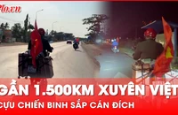 Cựu chiến binh Trần Văn Thanh sắp đến TP.HCM trên hành trình vượt gần 1.500km bằng xe máy