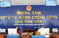 Trung tâm Phục vụ hành chính công tỉnh Bình Định. Ảnh đơn vị cung cấp.